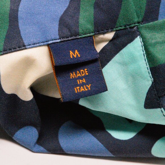 Louis Vuitton Stephen Sprouse Graffiti Script Logo Long Sleeve Cotton Shirt SZ M - Picture 5 of 8